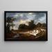 Falaise sablonneuse - Jacob van Ruisdael — indrammet kunstværk på væggen
