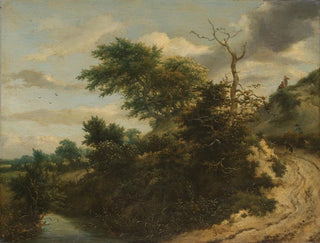 Sentier de sable dans les dunes - Jacob van Ruisdael — visning af kunstværket