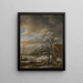 Vinterlandskab - Jacob van Ruisdael — indrammet kunstværk på væggen