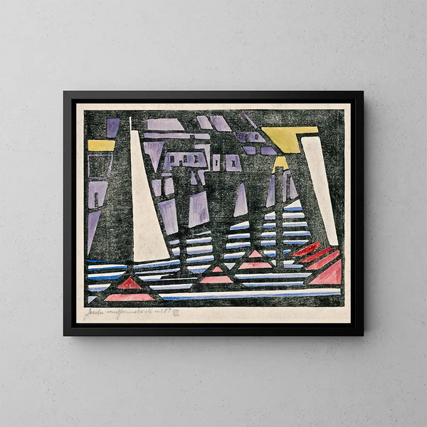 Composition VII - Jacoba van Heemskerck — indrammet kunstværk på væggen