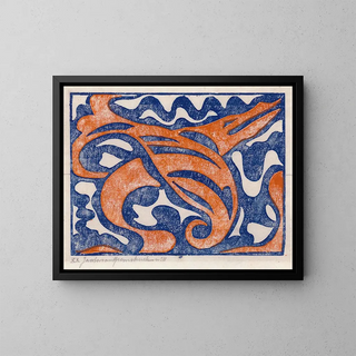 Composition XX - Jacoba van Heemskerck — indrammet kunstværk på væggen