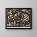 Composition nr. 86 - Jacoba van Heemskerck — indrammet kunstværk på væggen