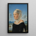 Portrait af en kvinde, måske en nonne fra San Secondo - Jacometto Veneziano — indrammet kunstværk på væggen