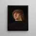 Portrait af en ung mand - Jacometto Veneziano — indrammet kunstværk på væggen