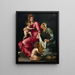 La Vierge à l'Enfant avec sainte Élisabeth et saint Jean-Baptiste - Jacopino del Conte — indrammet kunstværk på væggen