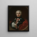 Portræt af Farinelli Carlo Broschi kaldet 1705-1782 sopranist - Jacopo Amigoni — indrammet kunstværk på væggen
