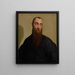 Portrait af en skægget mand - Jacopo Bassano — indrammet kunstværk på væggen
