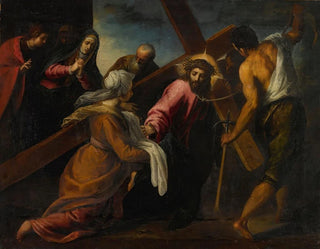 Jacopo Palma Il Vecchio - Christ On The Road To Calvary.webp