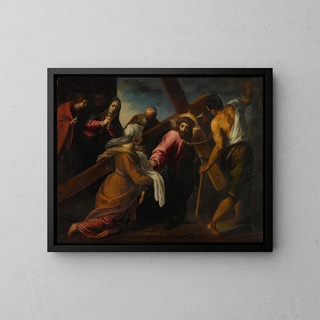Jacopo Palma Il Vecchio - Christ On The Road To Calvary.webp