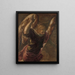 Engel af Annunciationen til Jomfruen - Jacopo Tintoretto — indrammet kunstværk på væggen