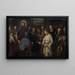 Le Christ et la femme adultère - Jacopo Tintoretto — indrammet kunstværk på væggen
