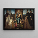 Le Doge Alvise Mocenigo og hans familie foran Jomfru med Barn - Jacopo Tintoretto — indrammet kunstværk på væggen