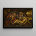 La Lamentation sur le Christ mort - Jacopo Tintoretto — indrammet kunstværk på væggen