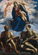 Marie med Barnet, æret af Sankt Markus og Sankt Lukas - Jacopo Tintoretto — visning af kunstværket
