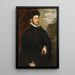 Portrait af en noble - Jacopo Tintoretto — indrammet kunstværk på væggen