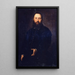 Portrait af en gentleman - Jacopo Tintoretto — indrammet kunstværk på væggen