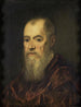Portrait af en mand i rød frakke - Jacopo Tintoretto — visning af kunstværket