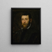 Portræt af en skægget mand, måske prins Antonio di Santacroce fra Rom - Jacopo Tintoretto — indrammet kunstværk på væggen