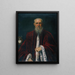 Portrait af anklageren Alessandro Gritti - Jacopo Tintoretto — indrammet kunstværk på væggen
