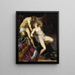 Tarquin og Lucretia - Jacopo Tintoretto — indrammet kunstværk på væggen