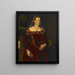 Portrait af en dame - Jacopo Zucchi — indrammet kunstværk på væggen