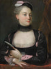 Portræt af en fransk skuespillerinde - Jacques-Charles Allais — visning af kunstværket