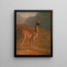 Guanaco - Jacques-Laurent Agasse — indrammet kunstværk på væggen