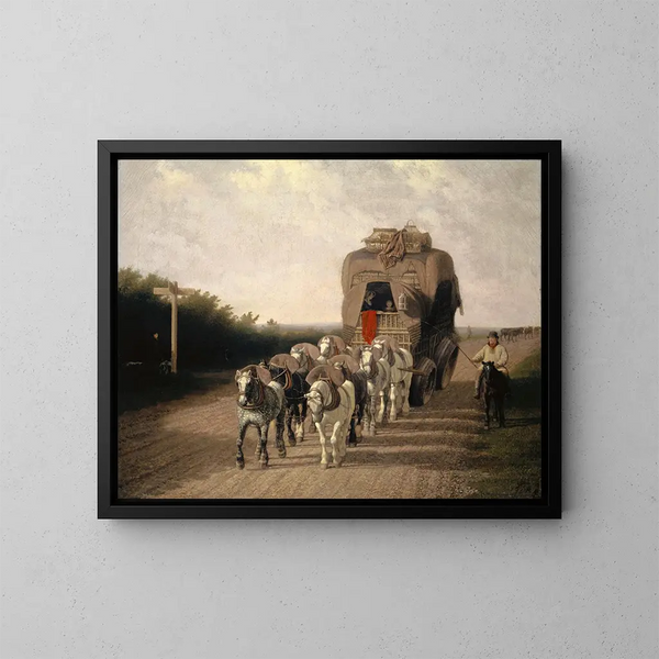 Le transporteur Ludlow - Jacques-Laurent Agasse — indrammet kunstværk på væggen