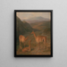 Vigognes - Jacques-Laurent Agasse — indrammet kunstværk på væggen