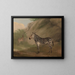 Zèbre - Jacques-Laurent Agasse — indrammet kunstværk på væggen