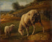 Moutons og får på græs - Jacques-Raymond Brascassat — visning af kunstværket