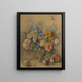 Fleurs dans une roulette argentée Fruits au premier plan - Jacques André Portail — indrammet kunstværk på væggen