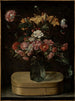 Bouquet de fleurs sur une boîte en carton - Jacques Linard — visning af kunstværket