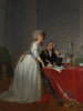 Antoine Laurent Lavoisier 1743-1794 og Marie Anne Lavoisier Marie Anne Pierrette Paulze 1758-1836 - Jacques Louis David — visning af kunstværket
