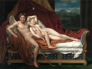 Cupidon og Psyche - Jacques Louis David — visning af kunstværket
