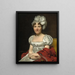 Madame David - Jacques Louis David — indrammet kunstværk på væggen
