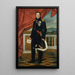 Portrait af den franske politiker og soldat Étienne Maurice Gérard - Jacques Louis David — indrammet kunstværk på væggen