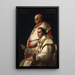 Portrait af paven Pius VII og kardinal Caprara - Jacques Louis David — indrammet kunstværk på væggen