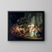 La Mort de Sénèque - Jacques Louis David — indrammet kunstværk på væggen