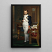 L'Kejsers Napoleon i sit arbejdsrum i Tuileries - Jacques Louis David — indrammet kunstværk på væggen