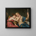 Le départ de Télémaque og Eucharis - Jacques Louis David — indrammet kunstværk på væggen