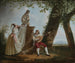 Serenade i et landskab af en romersk park - Jacques Sablet — visning af kunstværket