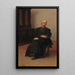 Portrait af en gammel præst - Jacques de Lalaing — indrammet kunstværk på væggen