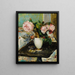 Blomster i en vase - Jacques-Émile Blanche — indrammet kunstværk på væggen