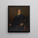 Portrait af Maurice Barrès - Jacques-Émile Blanche — indrammet kunstværk på væggen