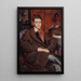 Portrait af René Crevel 1900-1935 forfatter - Jacques-Émile Blanche — indrammet kunstværk på væggen