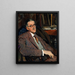 Portrait af James Joyce 1882-1941 Forfatter - Jacques-Émile Blanche — indrammet kunstværk på væggen