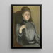Portrait af en kvinde - Jacques-Émile Blanche — indrammet kunstværk på væggen