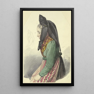 Jakob Becker - Peasant girl to the left.webp