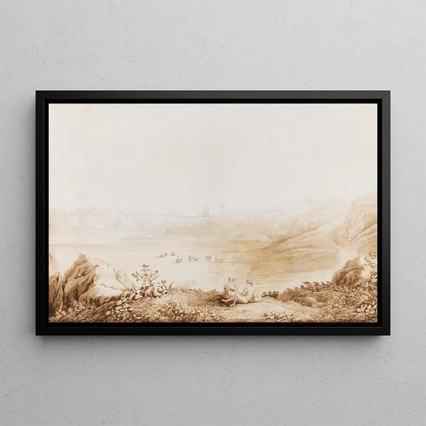 Jakob Philipp Hackert - Ansicht des Tibertals bei Tor di Quinto III.webp